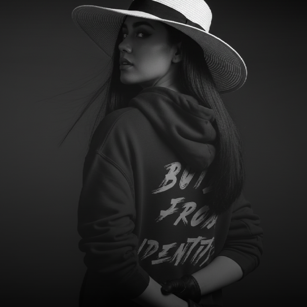 D.L.G Premium Hoodie | Woman Statement Line - Built from Identity