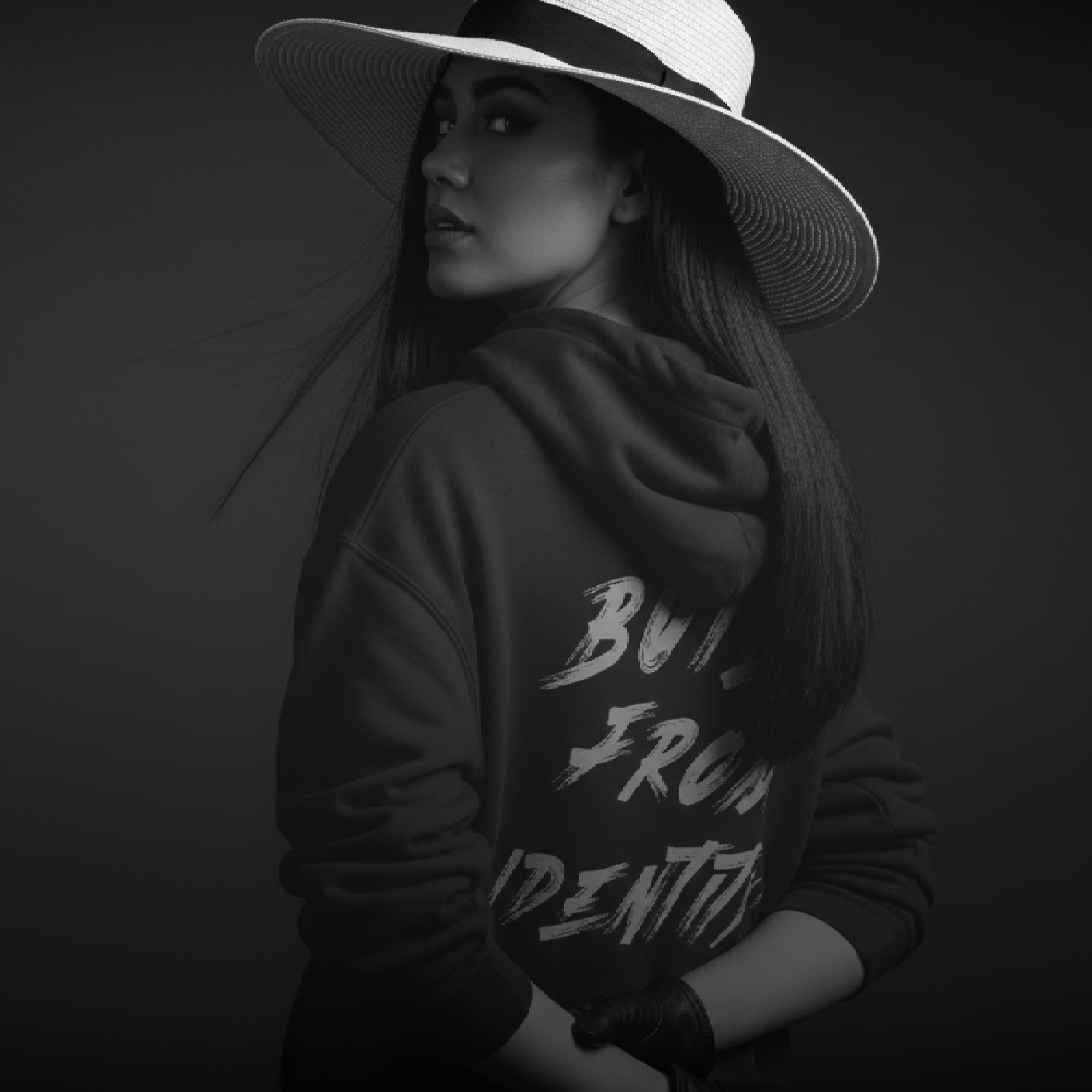 D.L.G Premium Hoodie | Woman Statement Line - Built from Identity