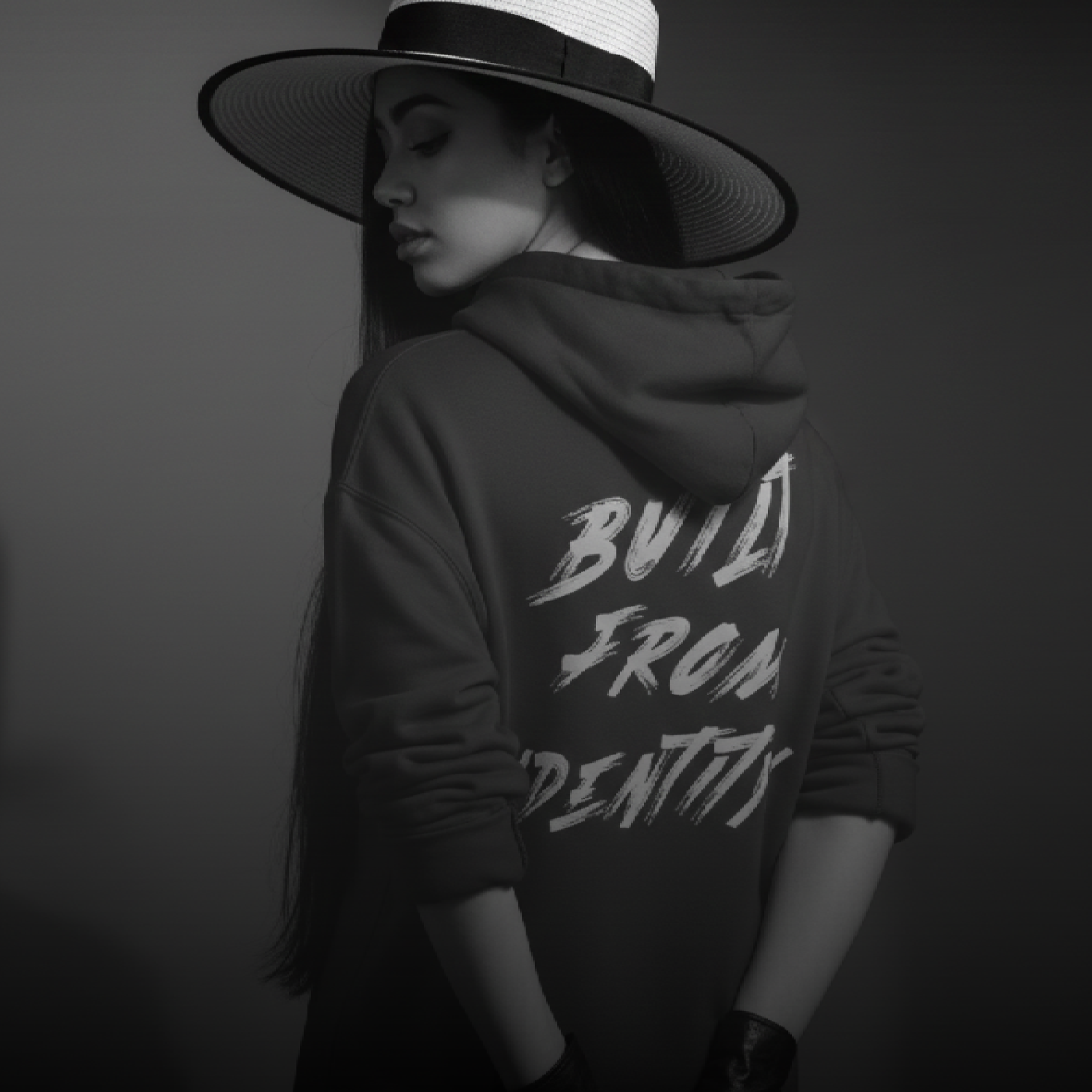 D.L.G Premium Hoodie | Woman Statement Line - Built from Identity