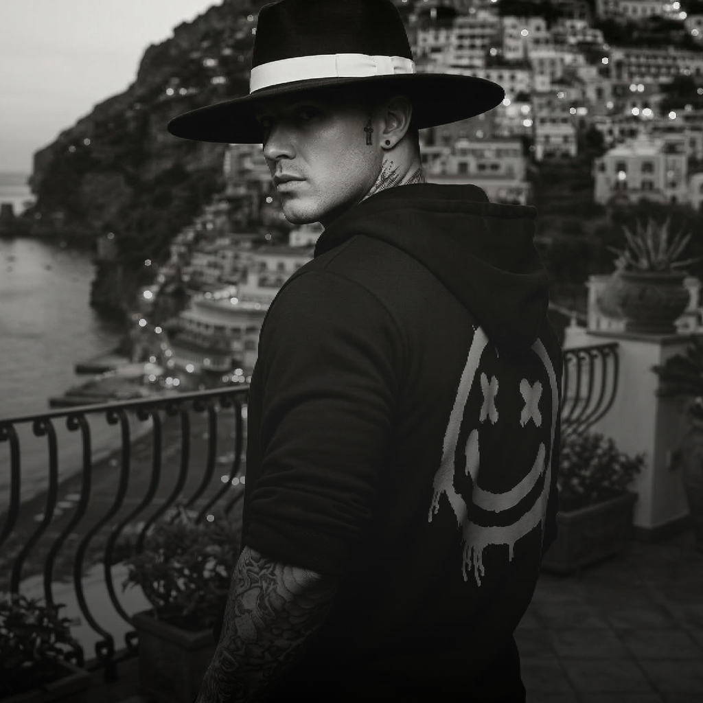 D.L.G Premium Hoodie | Man Essential Line - The Back Smile