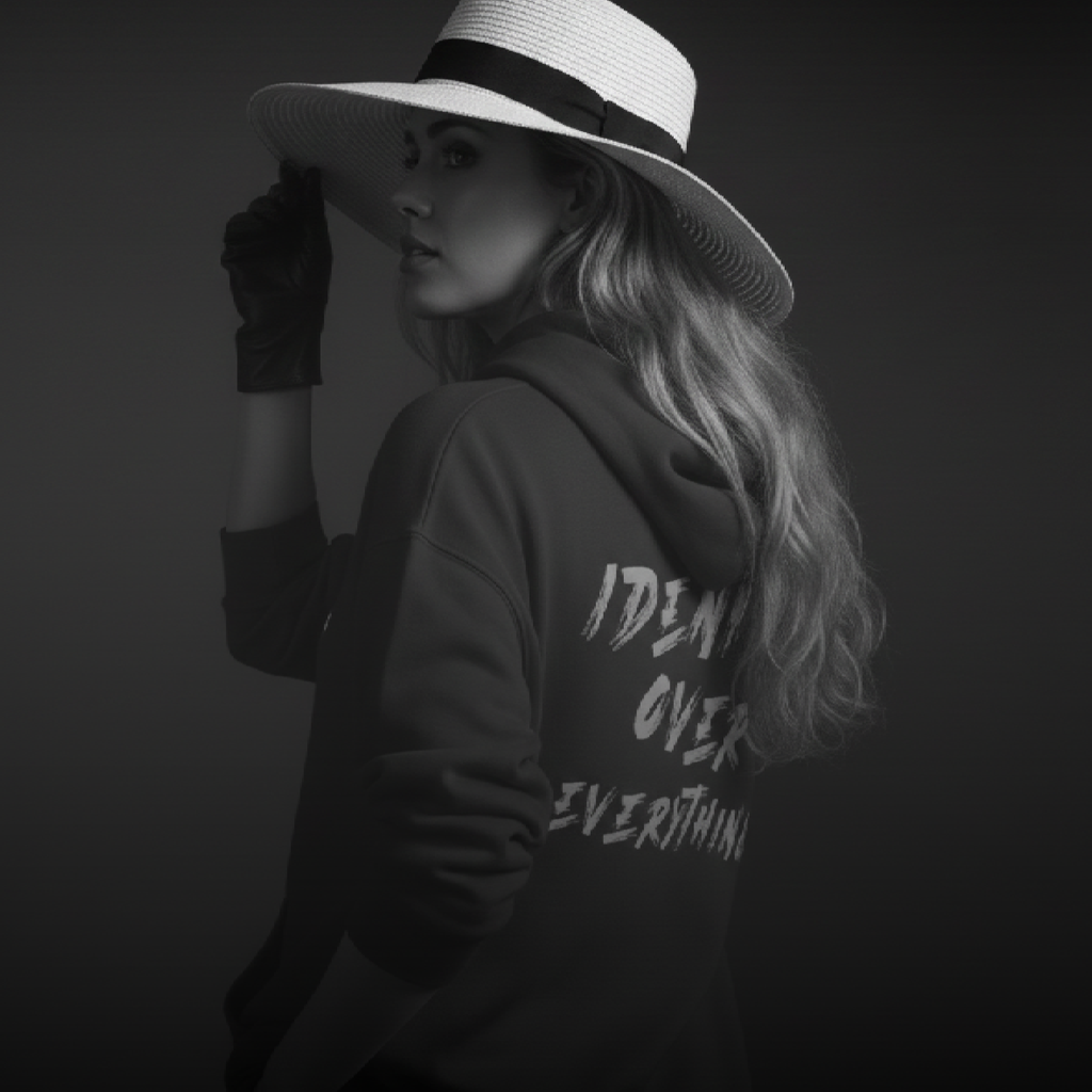 D.L.G Premium Hoodie | Woman Statement Line - Identity over Everything