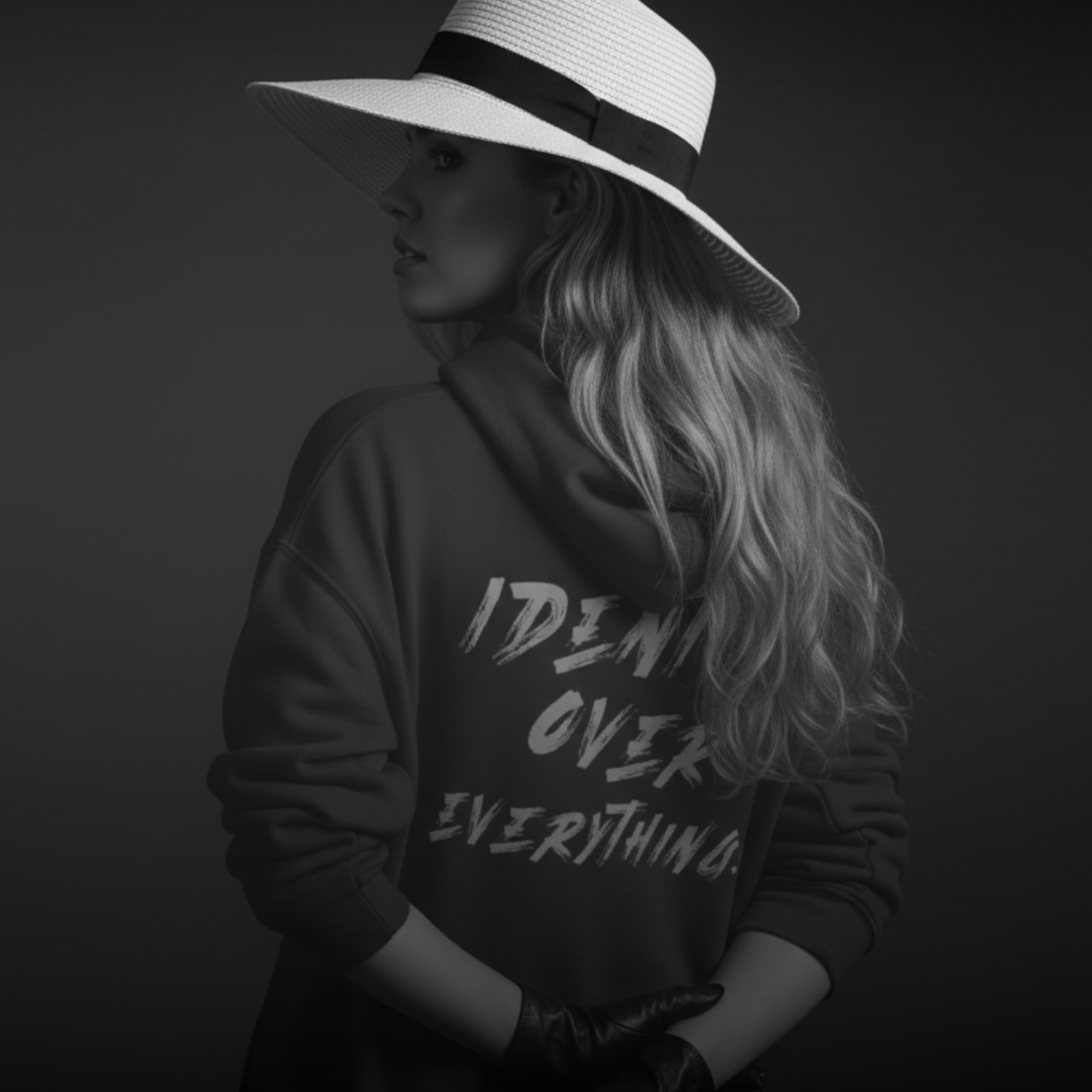 D.L.G Premium Hoodie | Woman Statement Line - Identity over Everything