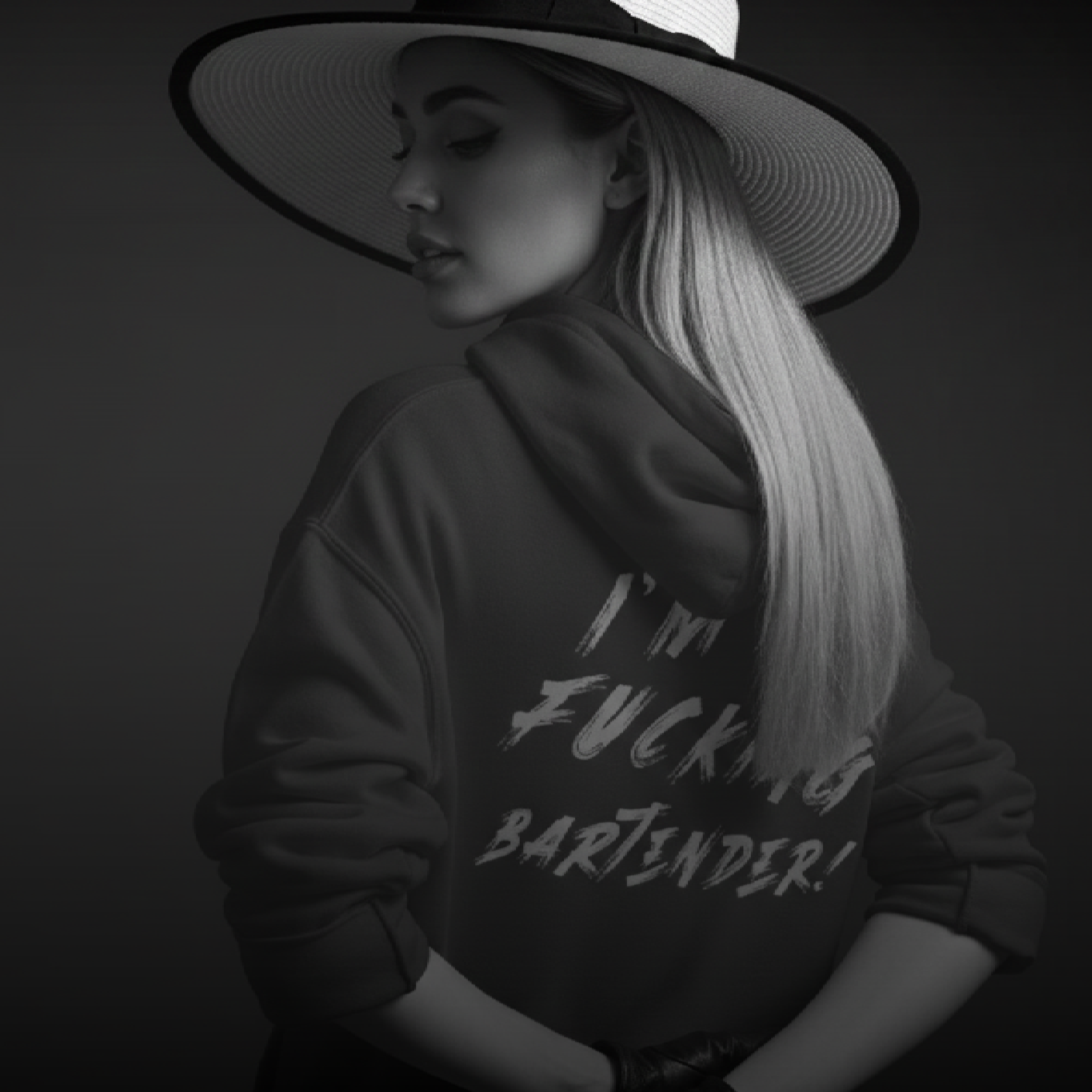D.L.G Premium Hoodie | Woman Statement Line - I’m a Fucking Bartender