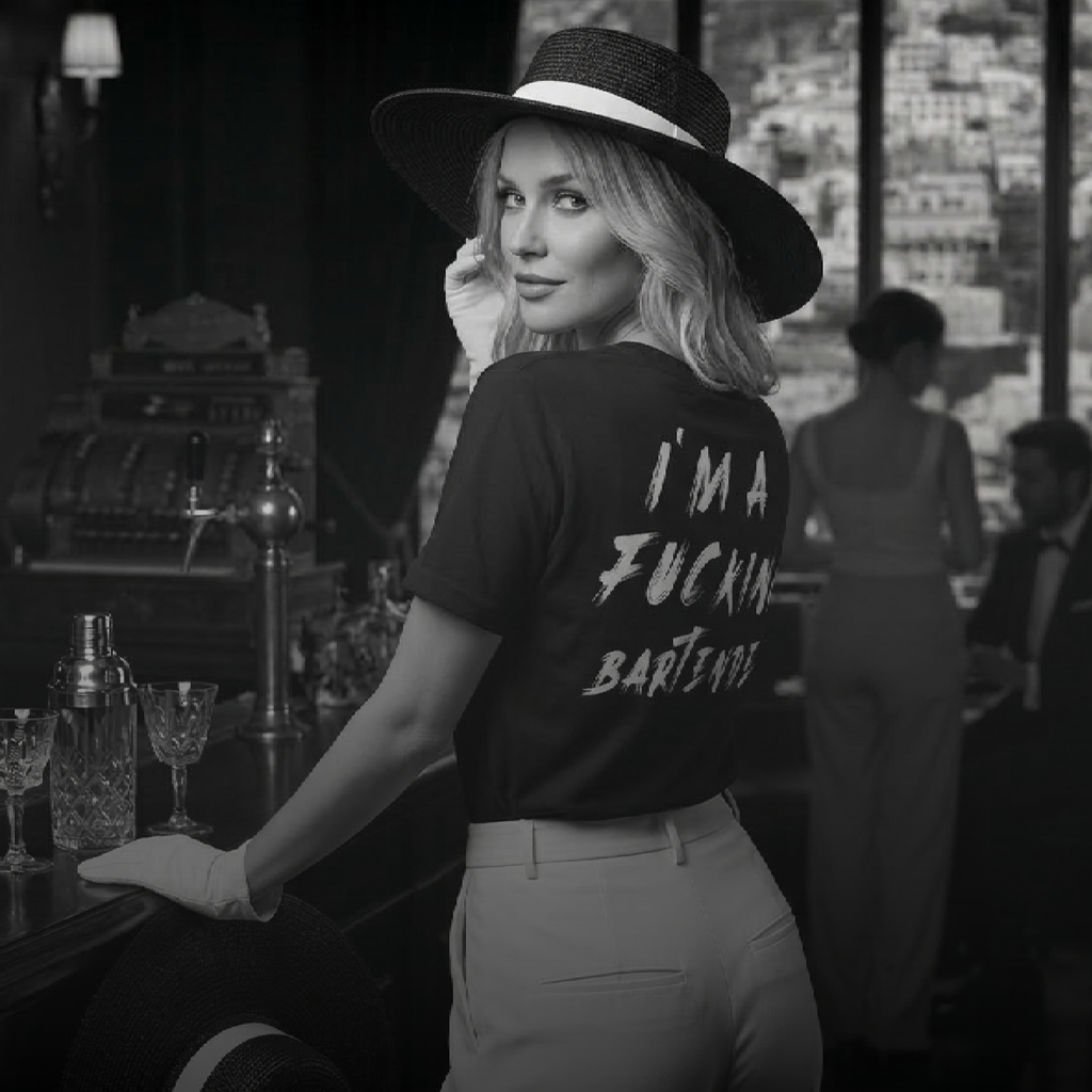 D.L.G Premium Shirt | Woman Statement Line - I’m a Fucking Bartender