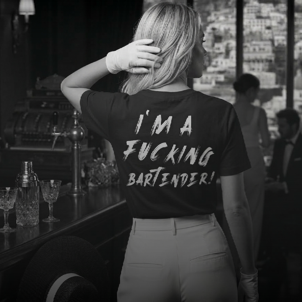 D.L.G Premium Shirt | Woman Statement Line - I’m a Fucking Bartender