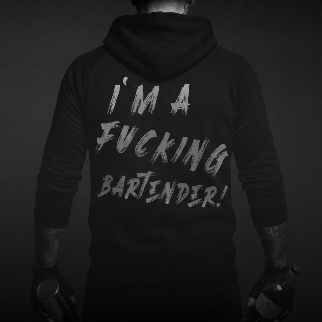 D.L.G Premium Hoodie | Man Statement Line - I’m a Fucking Bartender